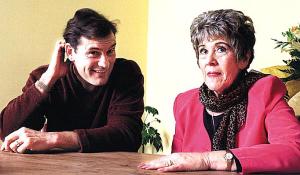 Glenn Hoddle with the faith healer Eileen Drewery. (Photo courtesy of The Sun.)