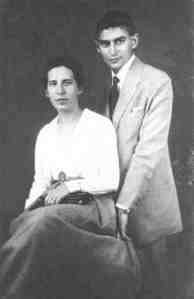 Franz Kafka with his fiancee, Felice Bauer